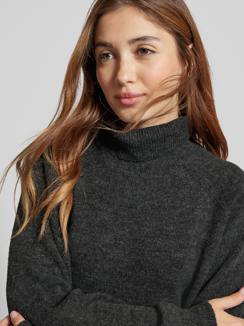 Pieces Regular fit coltrui met lange raglanmouwen model 'JULIANA'
