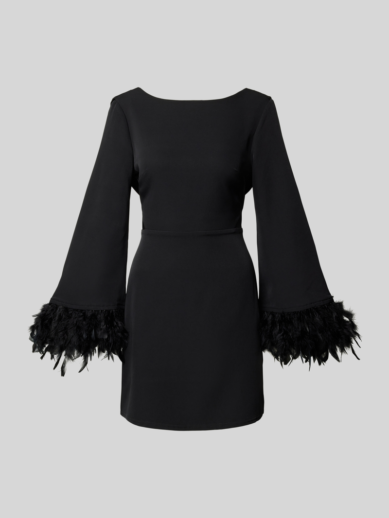 Lipsy Cocktailjurk met trompetmouwen