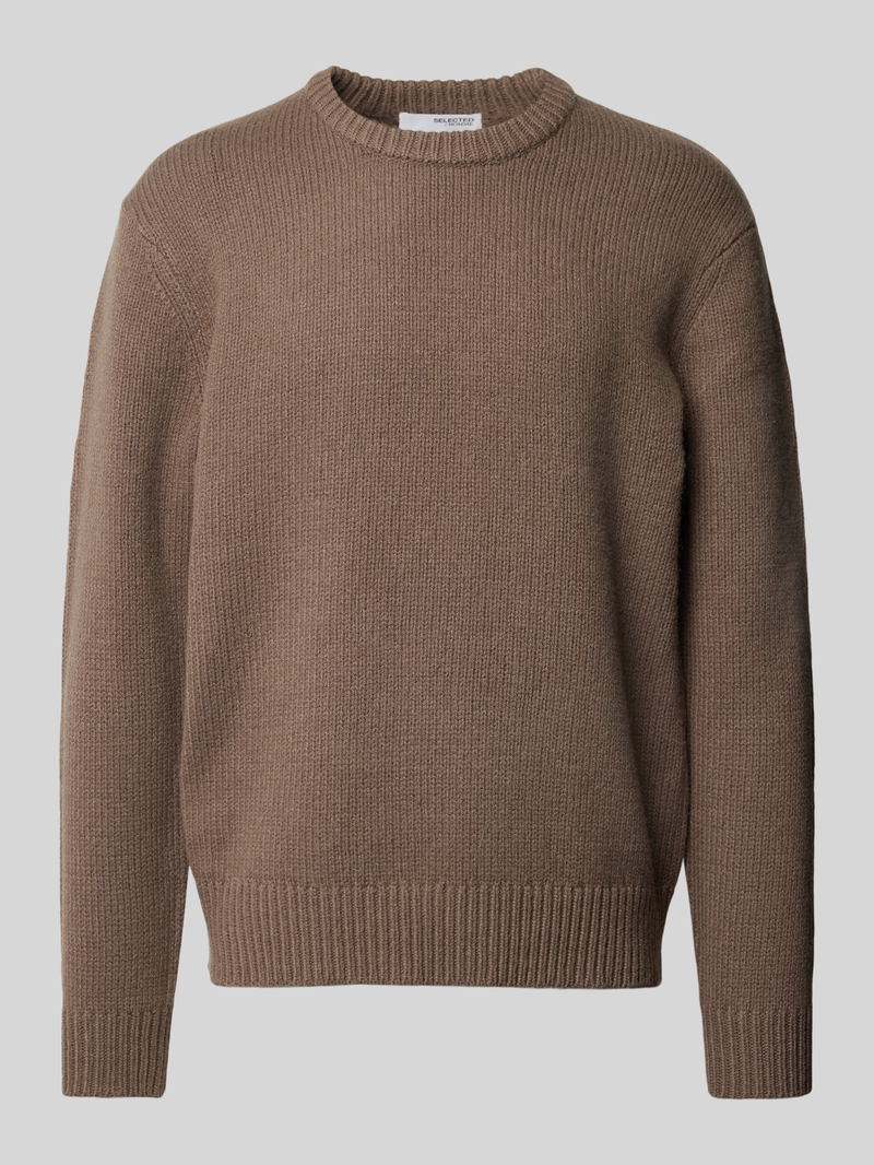 Selected Homme Gebreide pullover met ronde hals model 'CODY'