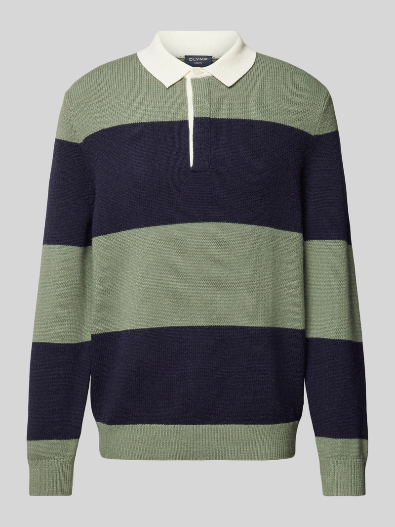 OLYMP Level Five Gebreide pullover met polokraag, model 'Rugby'