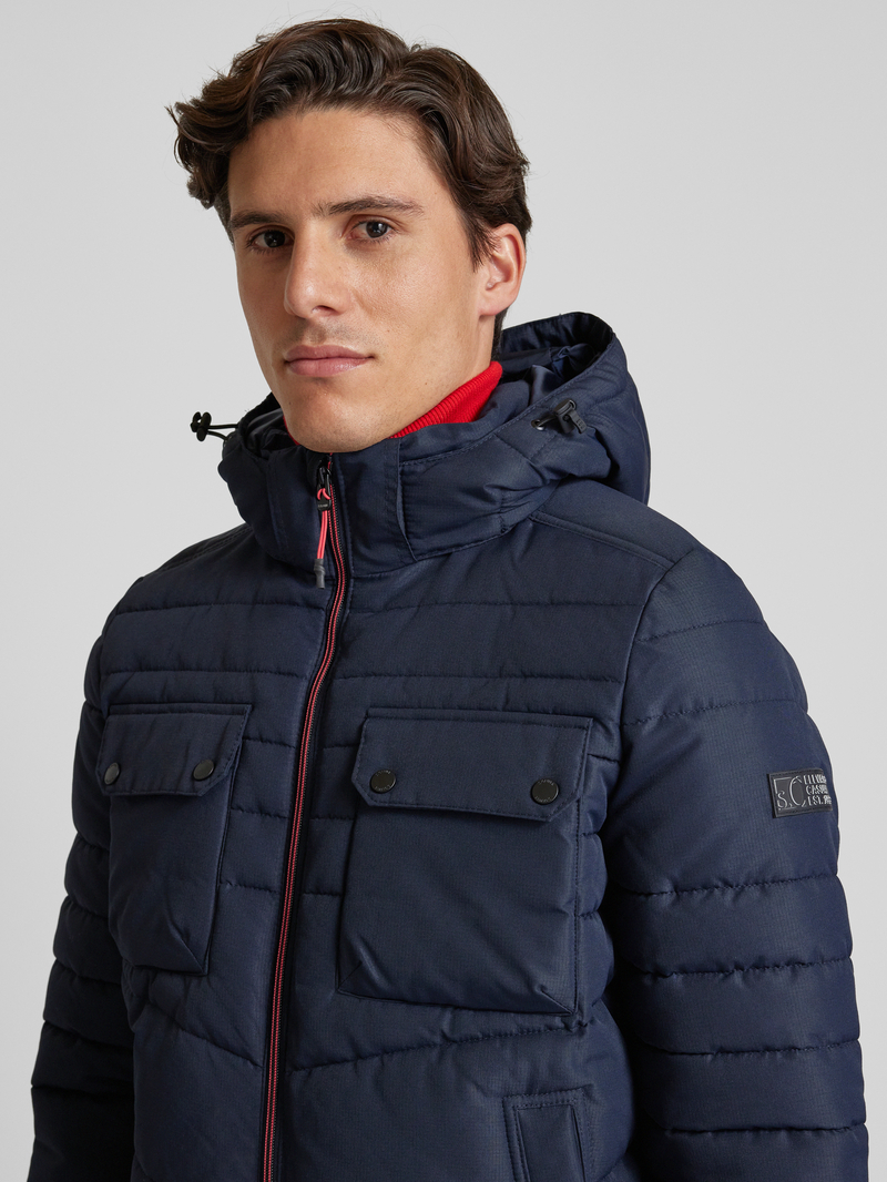 s.Oliver RED LABEL Regular fit gewatteerd jack met opstaande kraag