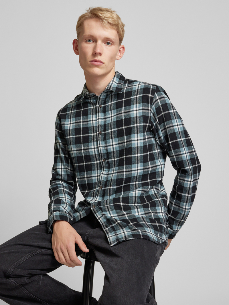 jack & jones Regular fit vrijetijdsoverhemd met kentkraag model 'JOSHUA'