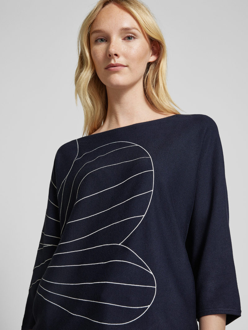s.Oliver BLACK LABEL Comfort fit gebreide pullover met vleermuismouwen