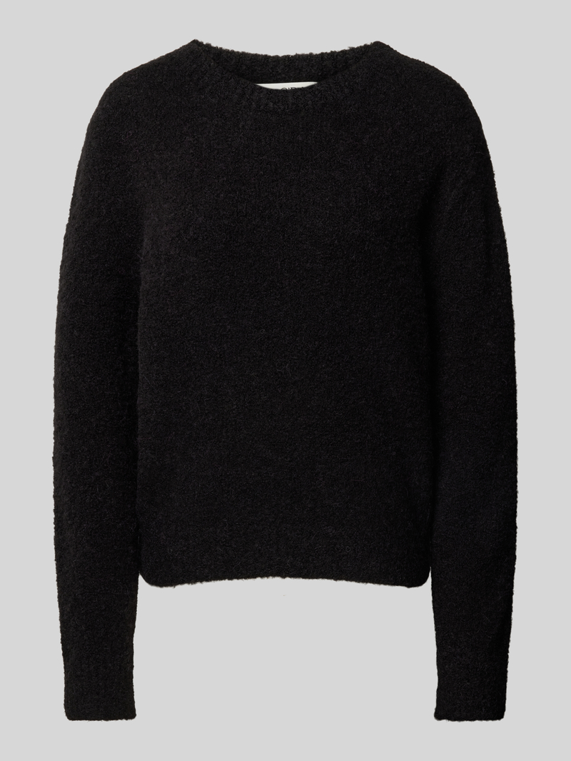 Marc O'Polo Regular fit bouclé pullover van een mix van scheerwol en alpacawol