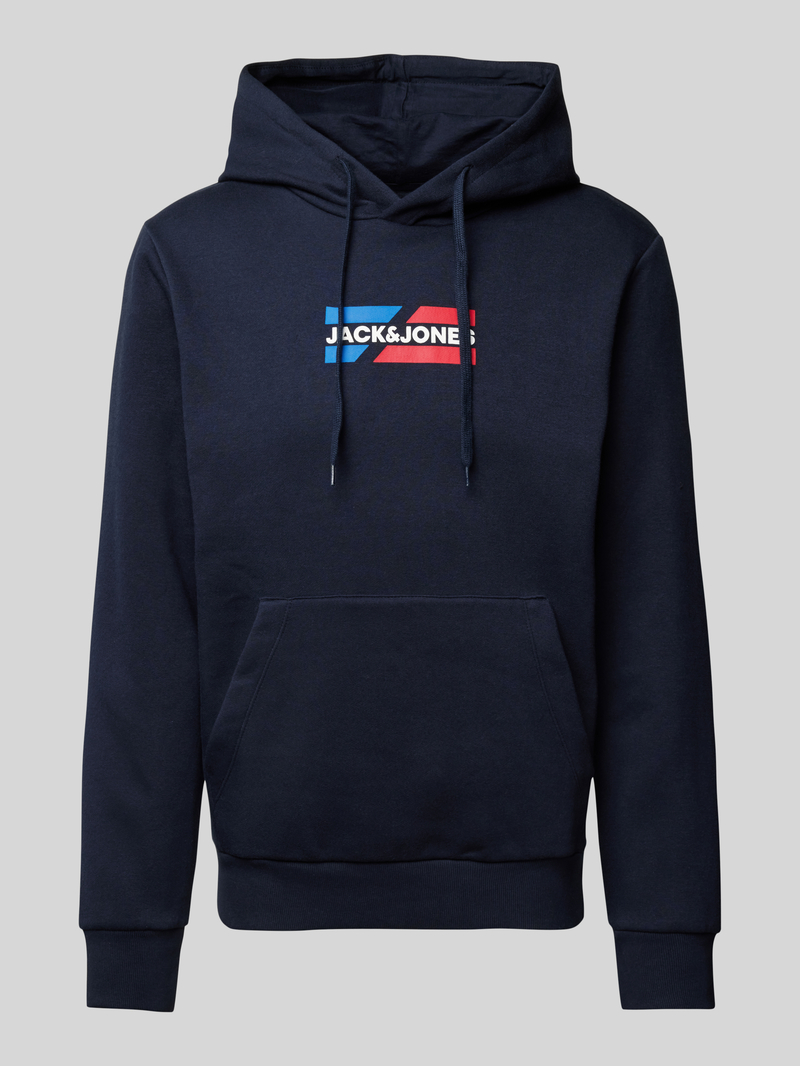 jack & jones Hoodie met labelprint model 'ECORP'