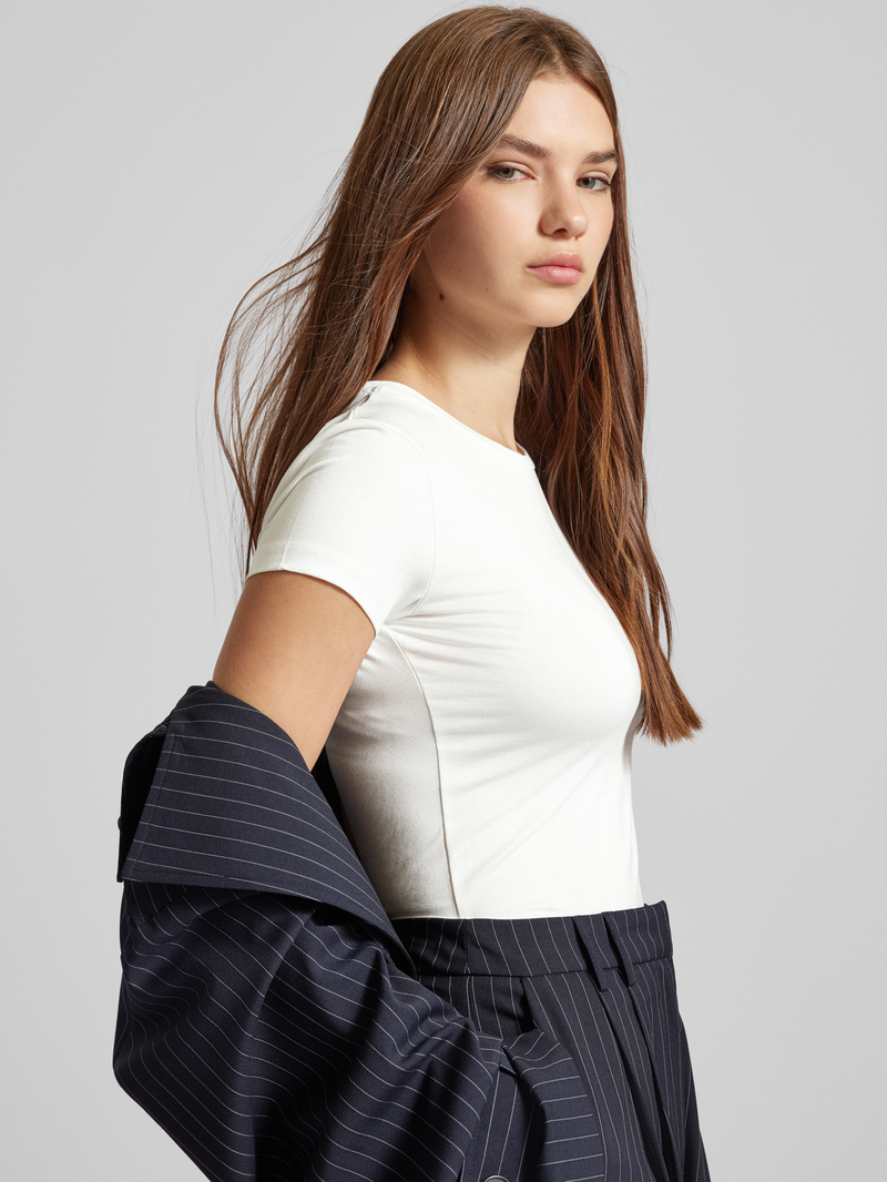 Gina Tricot T-shirt met ronde hals