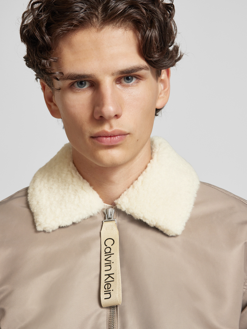 Calvin Klein Jeans Jack met labelprint model 'AVIATOR'