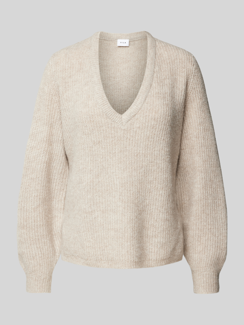 Vila Gebreide pullover met extra brede schouders model 'BELUNA'