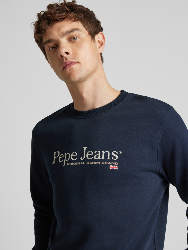 Pepe Jeans Sweatshirt met labelprint model 'SEAN'
