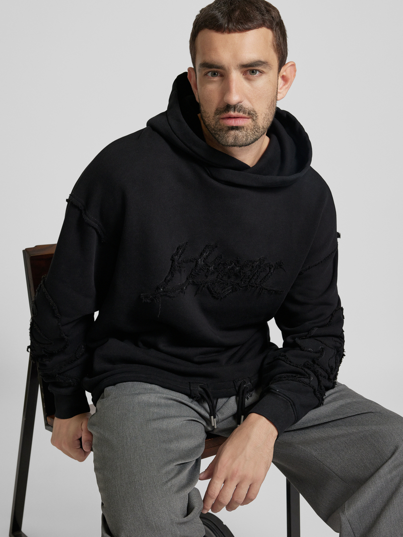 HUGO Hoodie met labelopschrift model 'Daskuldy'