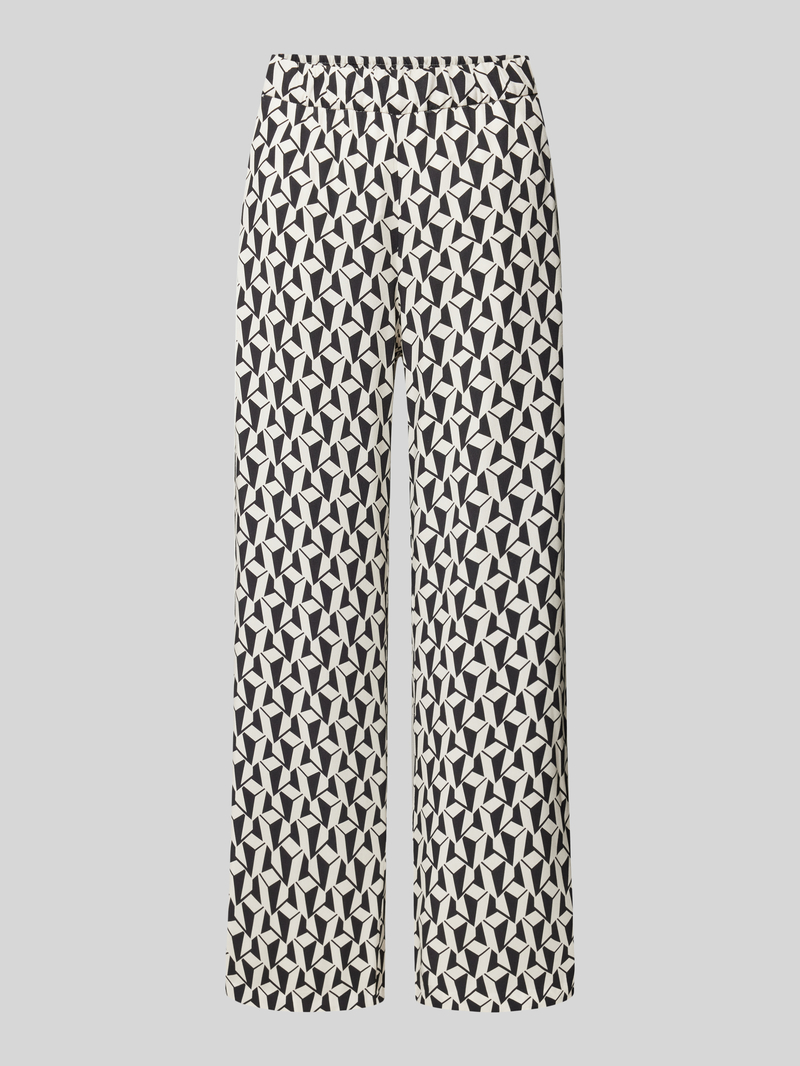 MAC Flared stoffen broek met verkorte pasvorm model 'CHIARA'