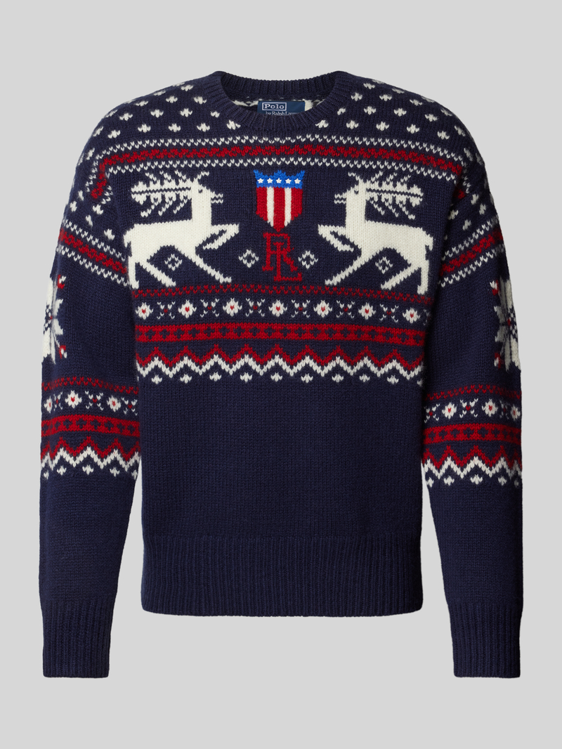 Polo Ralph Lauren Wollen pullover met labelstitching