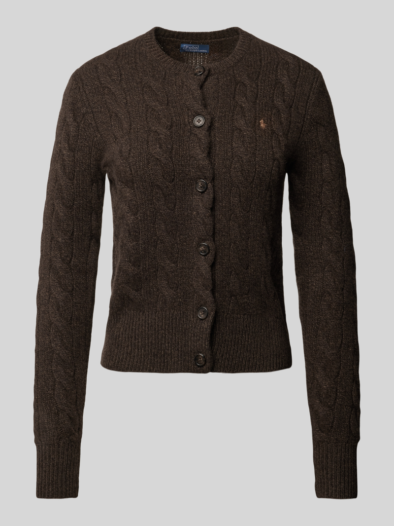 Polo Ralph Lauren Regular fit cardigan met kabelpatroon, model 'CASH'