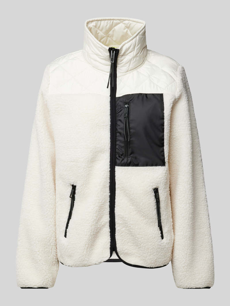 TheJoggConcept Fleecejack met opstaande kraag model 'BERRI'