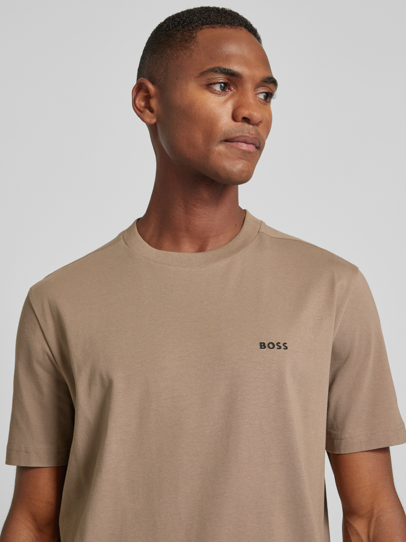 BOSS Green T-shirt met labelprint