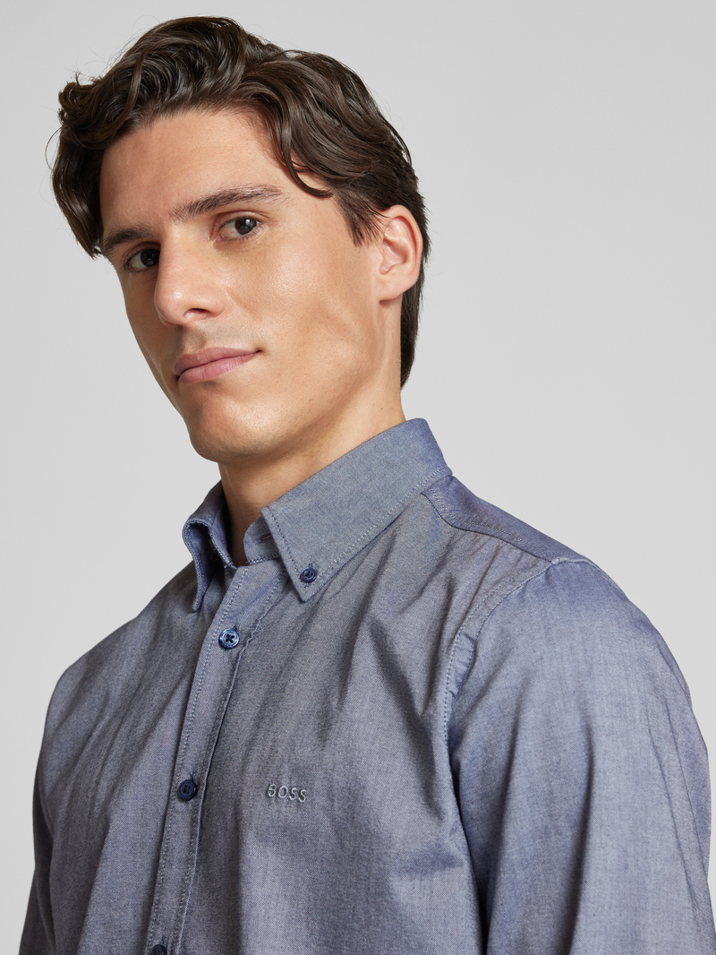 Boss Orange Regular fit vrijetijdsoverhemd met button-downkraag model 'Rickert