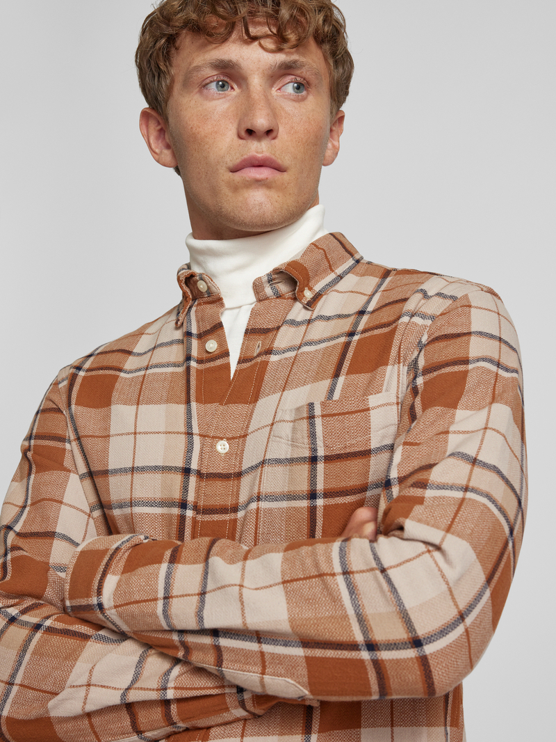 Jack & Jones Premium Regular fit vrijetijdsoverhemd met button-downkraag model 'BLUBROOK'