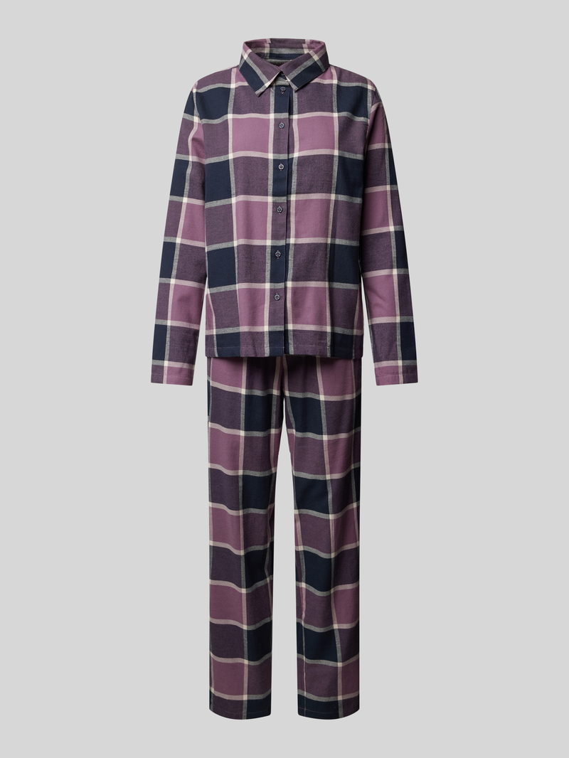 Schiesser Pyjama met doorknoopsluiting