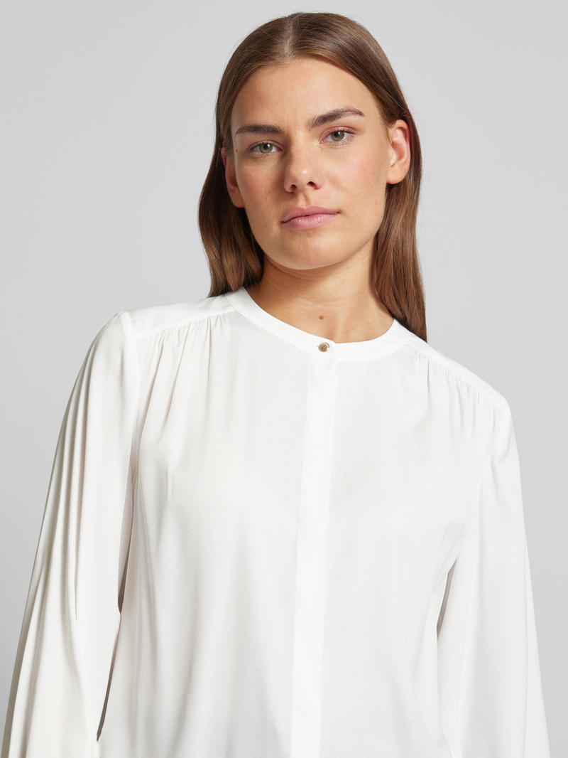 comma Regular fit blouse met plooien