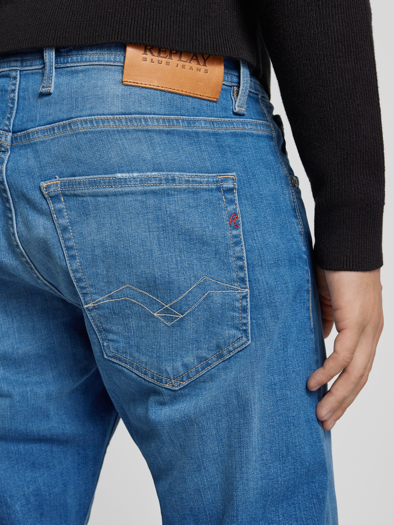 Replay Straight fit jeans in used-look model 'GROVER'