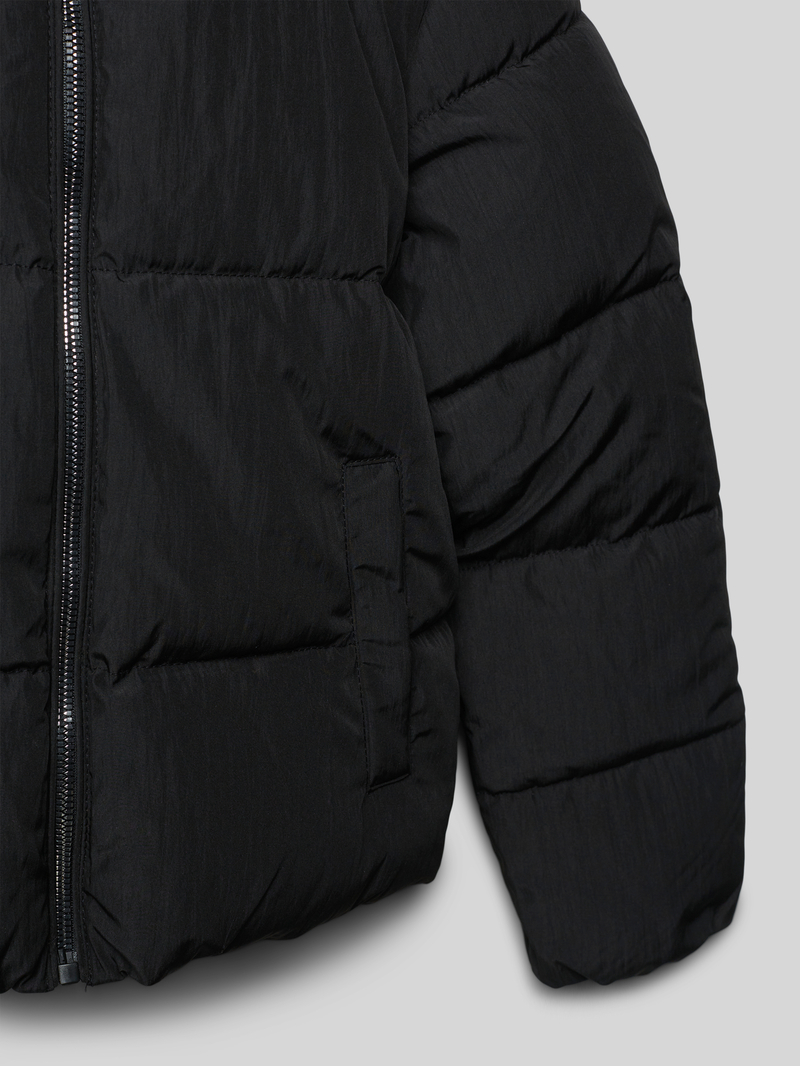 Only Regular fit gewatteerd jack met opstaande kraag en afneembare capuchon model 'DOLLY'