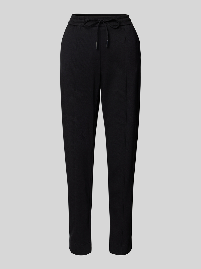 Opus Regular fit stoffen broek met bandplooien, model 'Elopa'