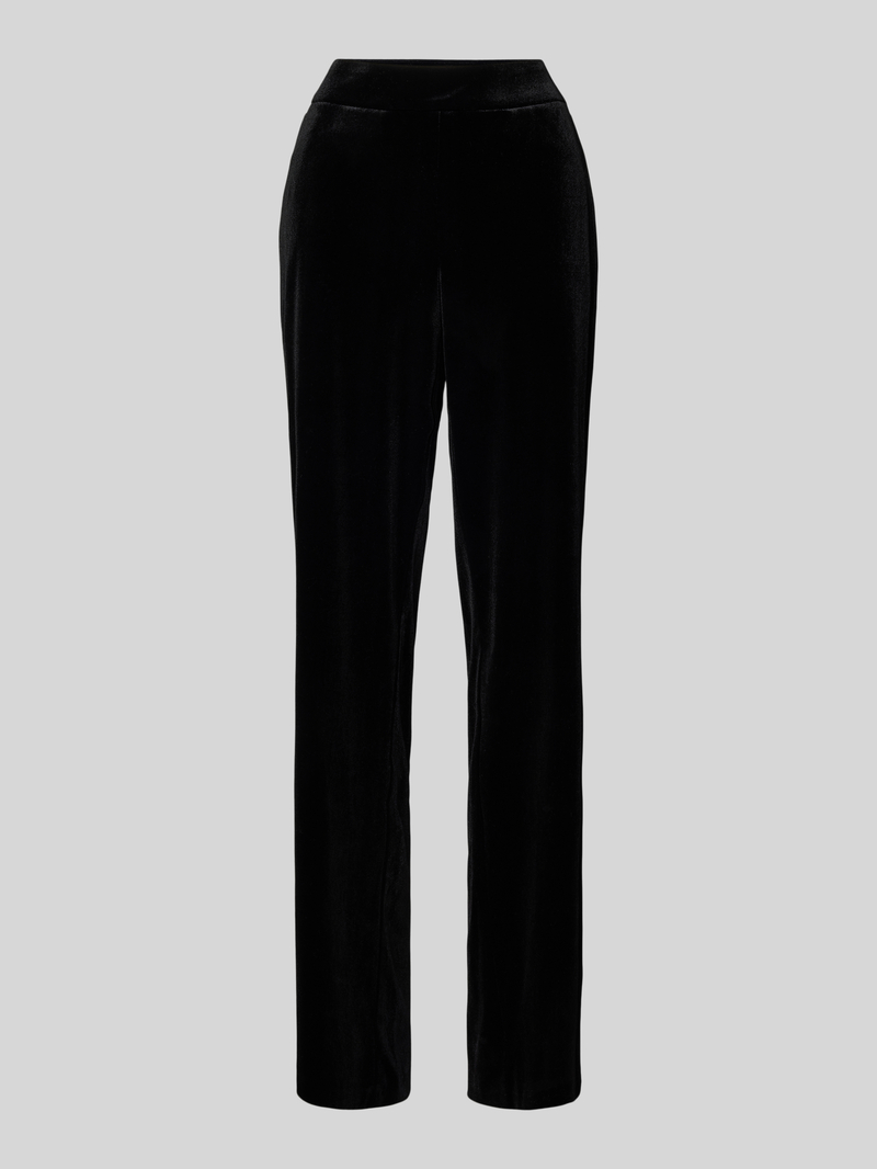 STEHMANN Straight leg stoffen broek met elastische band model 'Flanna'