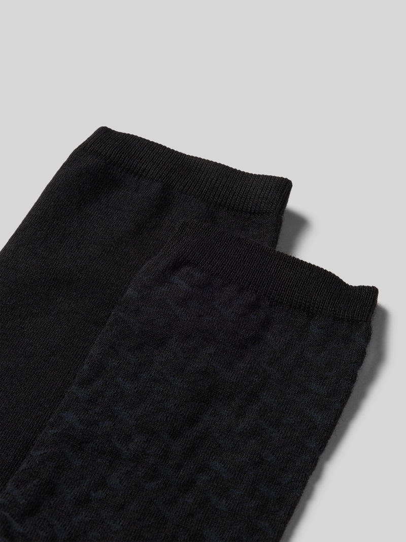 Boss Sokken met labelstitching model 'Monogram' in een set van 2 paar