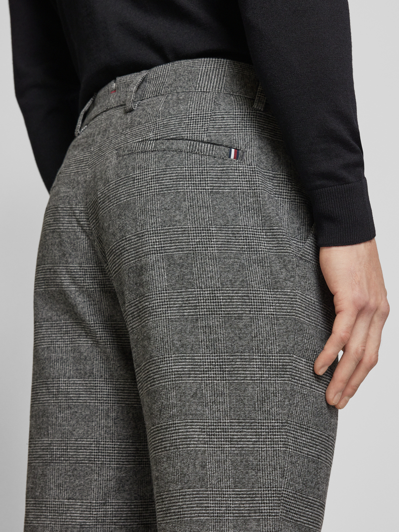 Tommy Hilfiger Straight leg stoffen broek met achterzakken model 'DENTON'