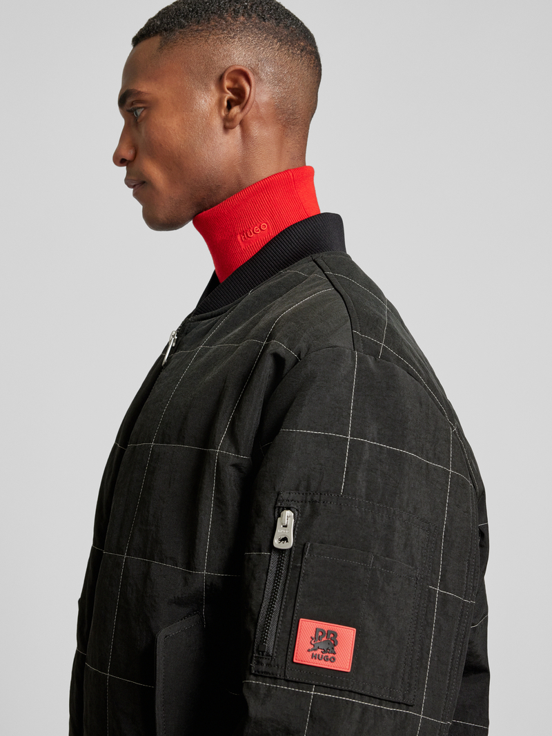 HUGO Bomberjack met klepzakken model 'Baldo'