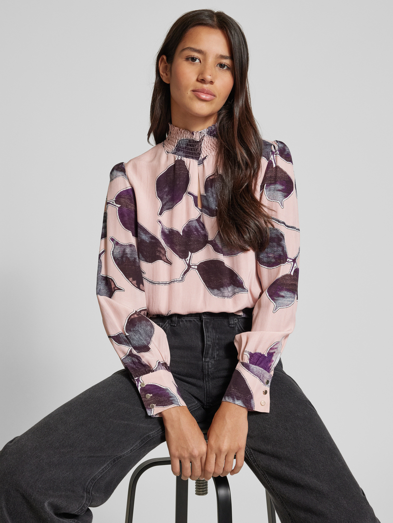 MORE & MORE Blouseshirt met smokdetails
