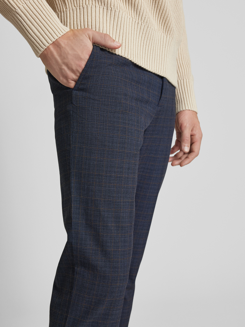 Selected Homme Slim fit stoffen broek met riemlussen model 'ROBERT'