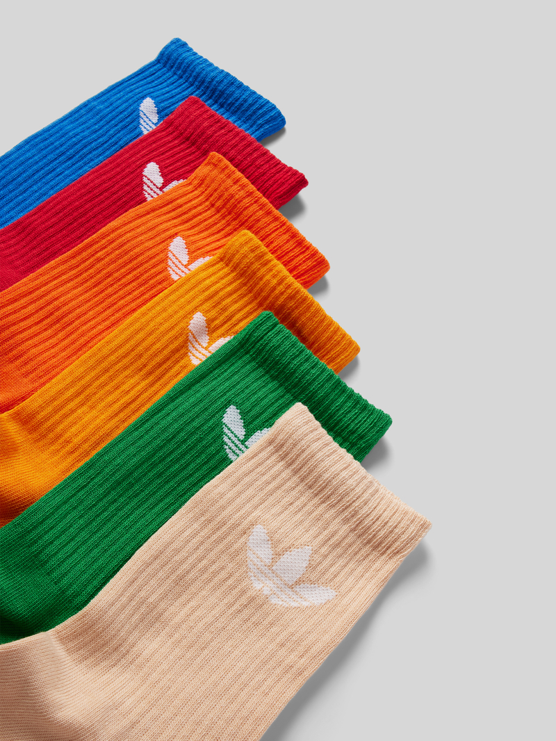 adidas Originals Sokken met labelstitching in een set van 6 paar