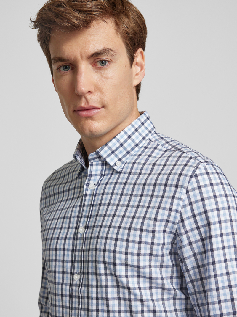 seidensticker Slim fit zakelijk overhemd met button-downkraag