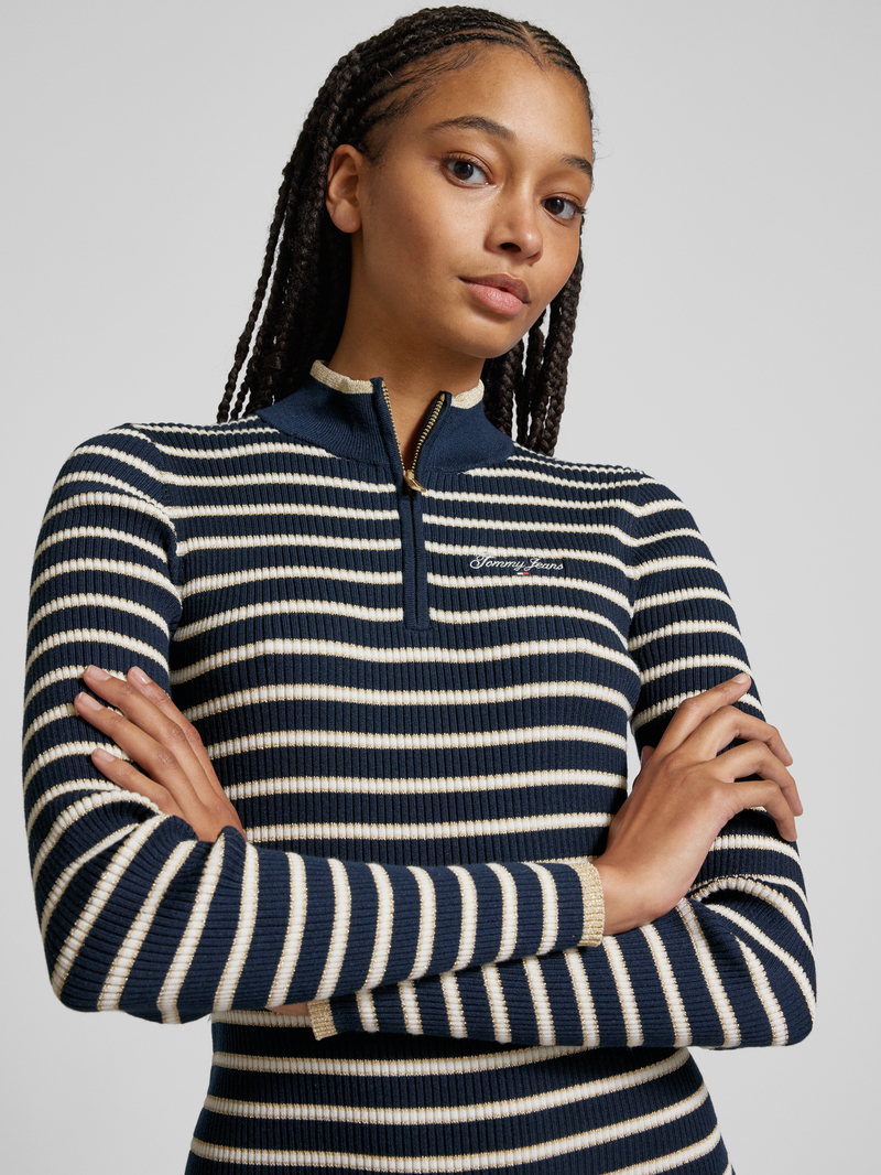 Tommy Jeans Knielange jurk met labelstitching