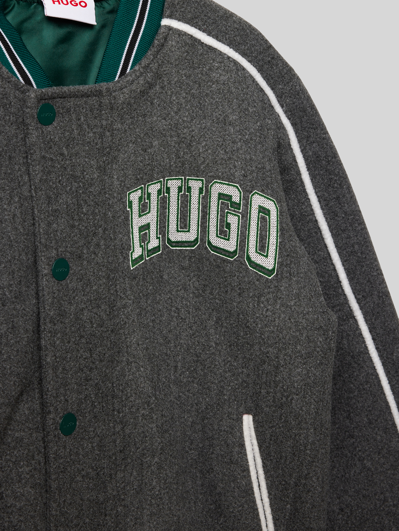 HUGO Collegejack met steekzakken