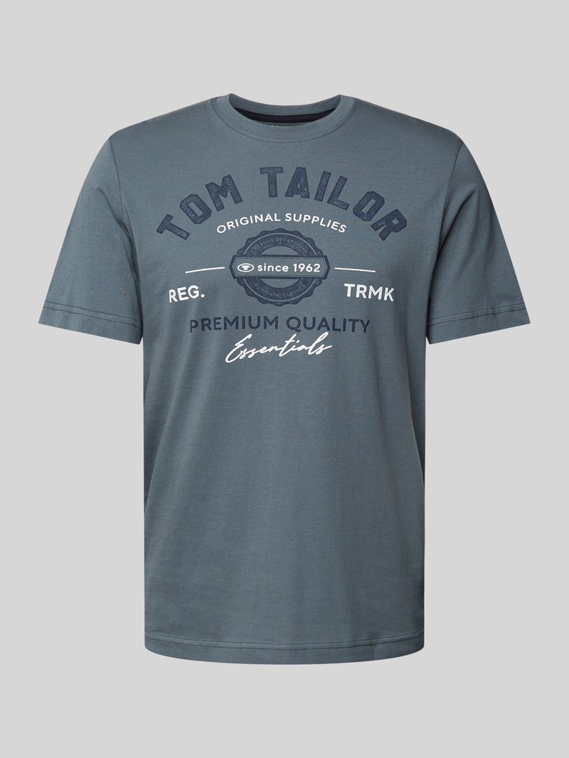 Tom Tailor Regular fit T-shirt met 1/2-mouwen van puur katoen