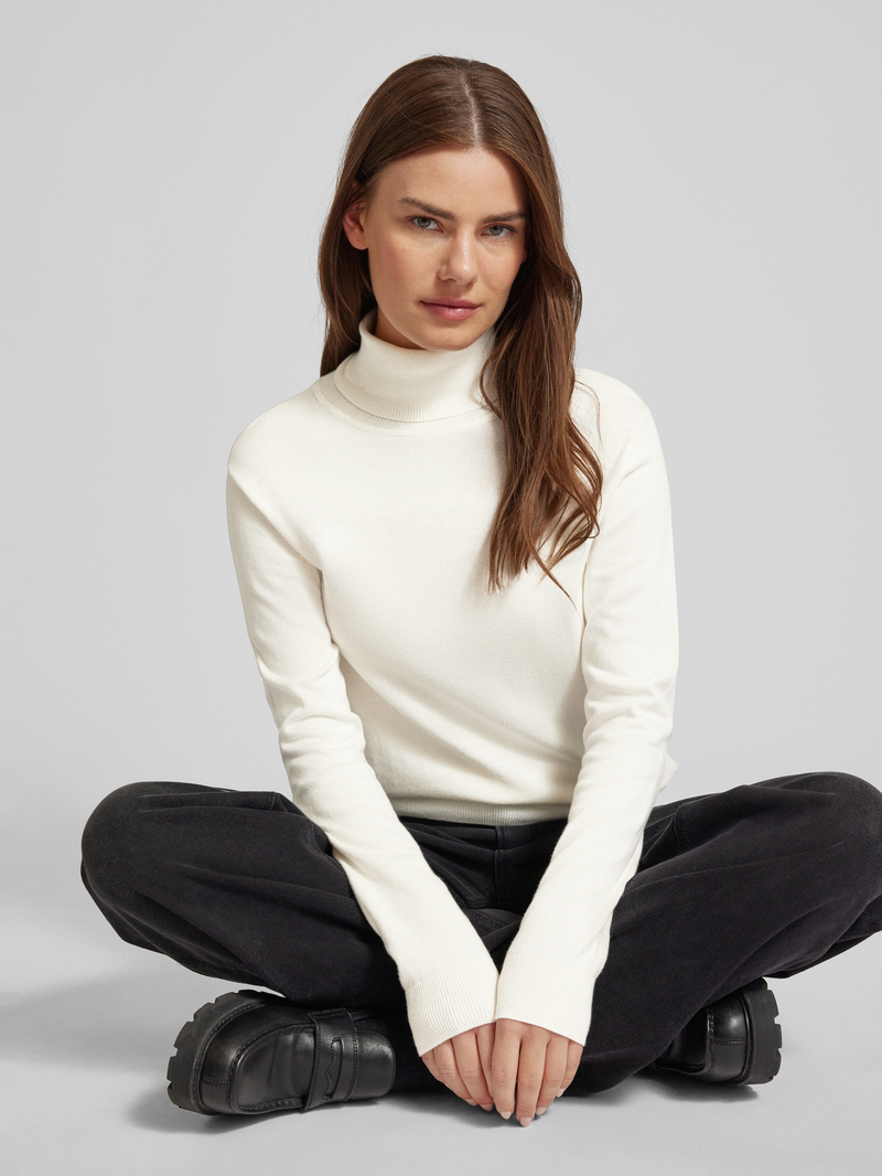 Tom Tailor Regular fit coltrui van ademend katoen