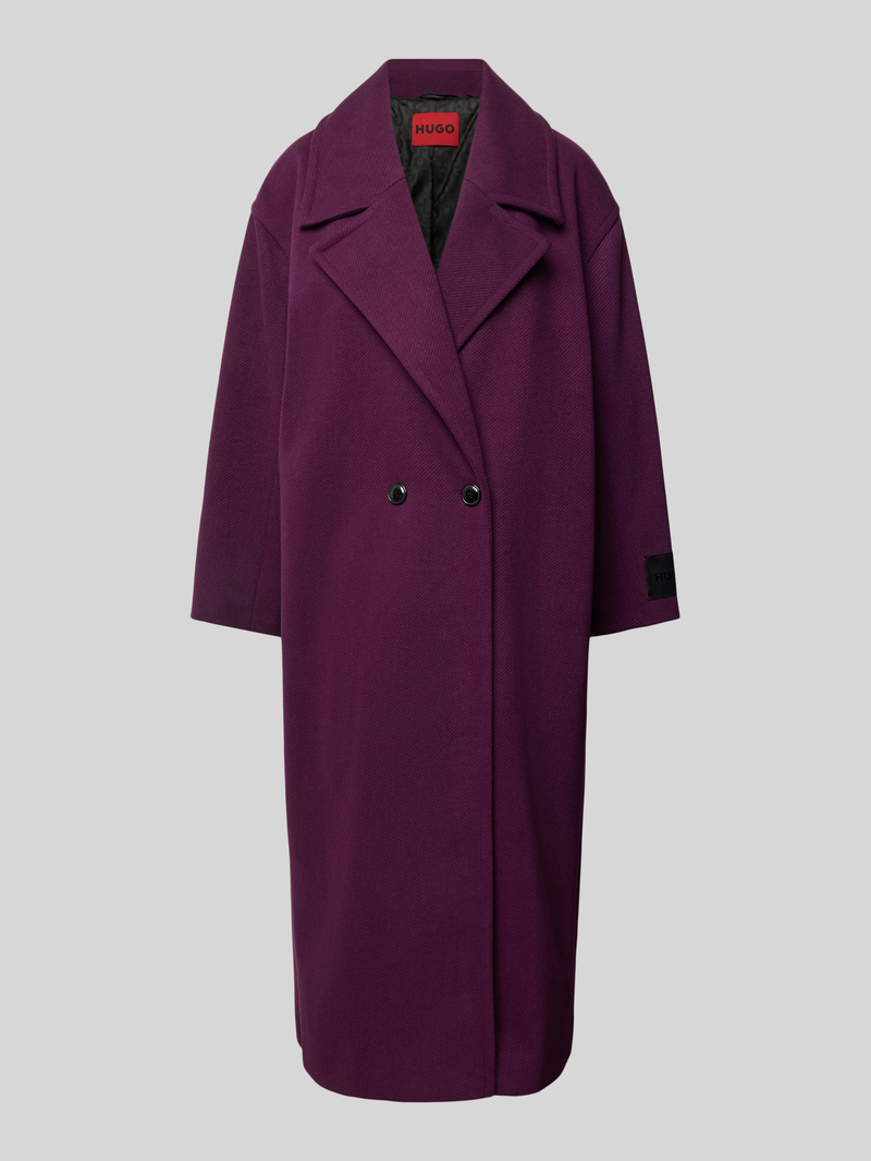 HUGO Lange jas met reverskraag model 'Marola'