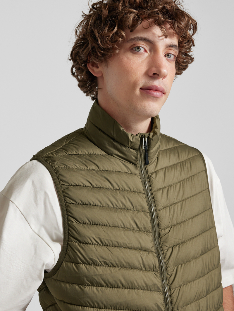 jack & jones Bodywarmer met opstaande kraag model 'STATE'