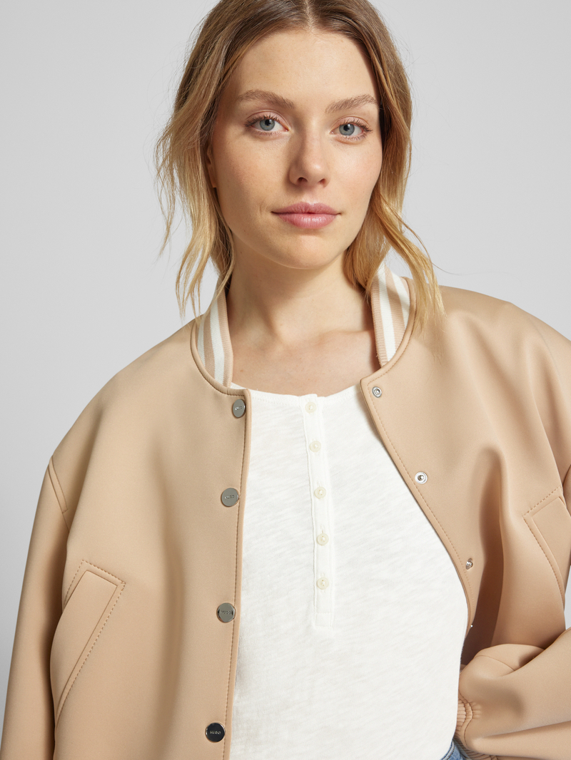 MARC O POLO Regular fit shirt met lange mouwen en korte knoopsluiting