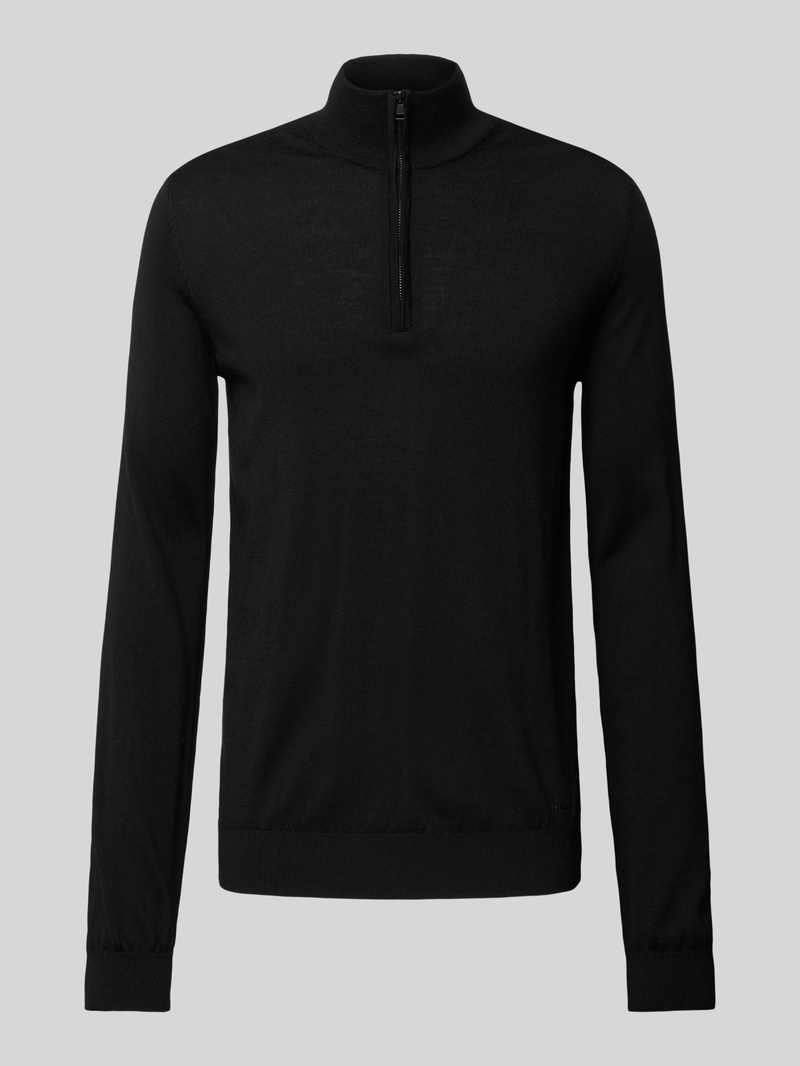 HUGO Gebreide pullover met schipperskraag model 'San Quirin'