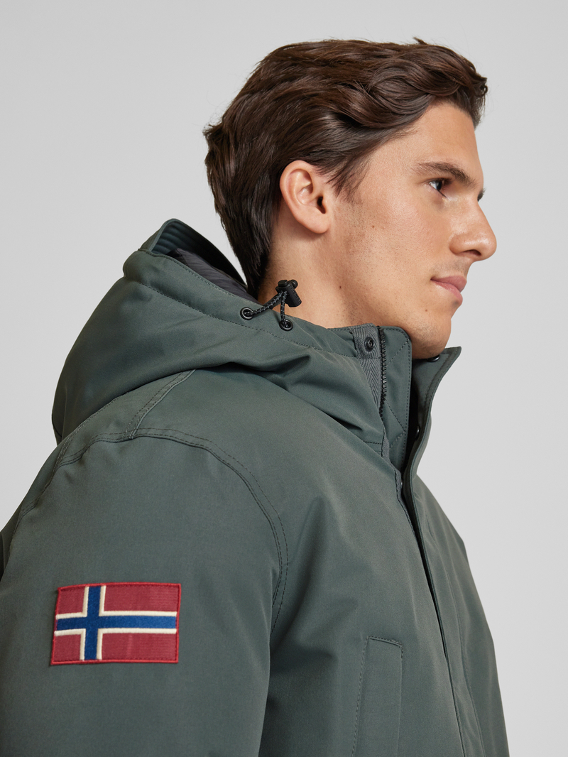 Napapijri Functioneel jack met labelpatch model 'CORNIER'
