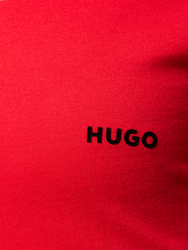 HUGO Regular fit T-shirt met labelprint in een set van 3 stuks