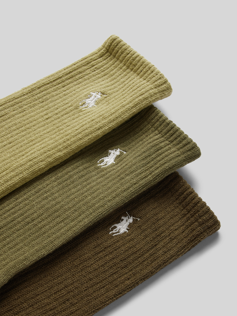 Polo Ralph Lauren Underwear Sokken met logostitching in een set van 3 paar