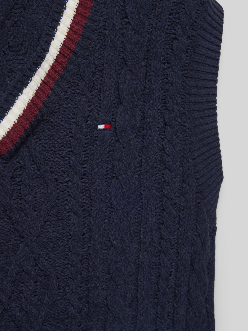 Tommy Hilfiger Teens Pullover met V-hals model 'GLOBAL'