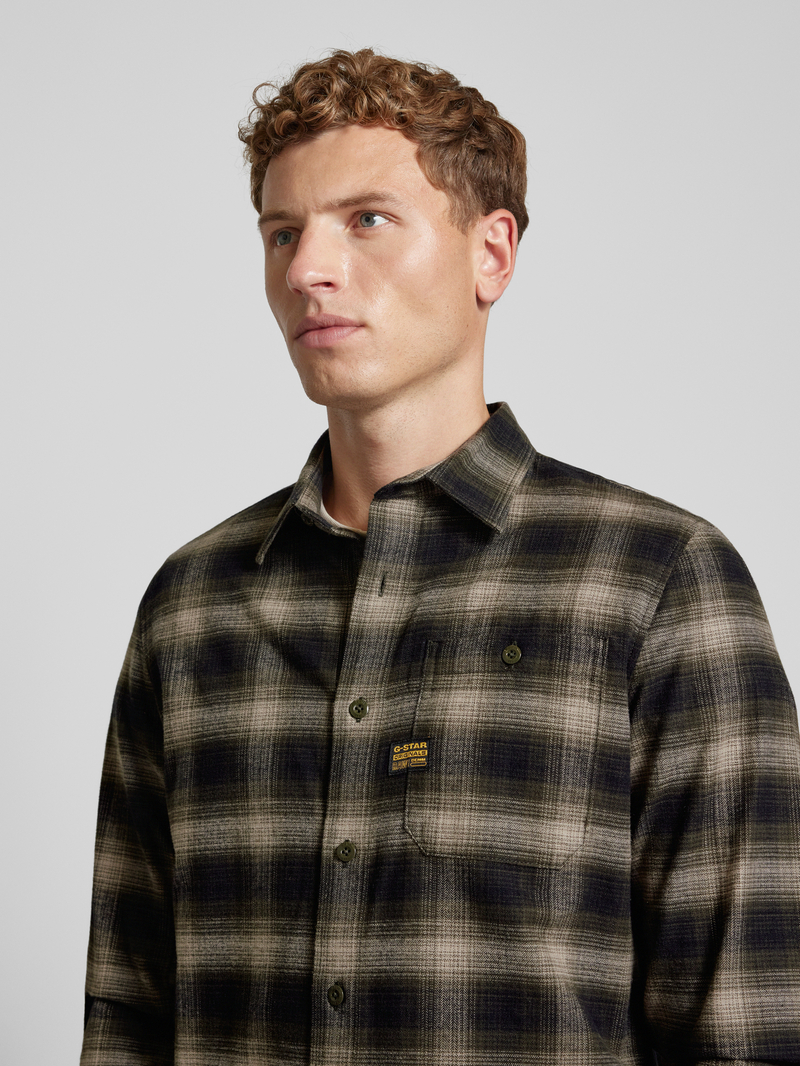 G-Star Raw Slim fit vrijetijdsoverhemd met labelpatch model 'Bristum'