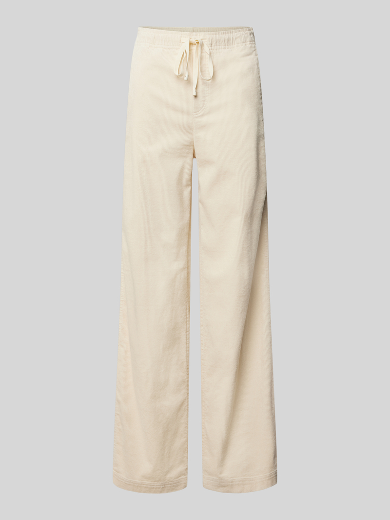 Opus Relaxed fit corduroy broek met tunnelkoord model 'Mileni'
