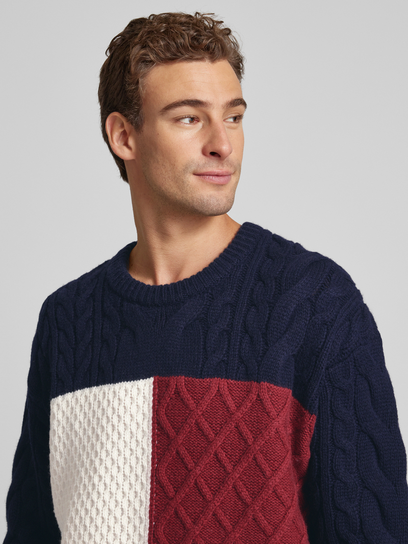Tommy Hilfiger Gebreide pullover met structuurmotief