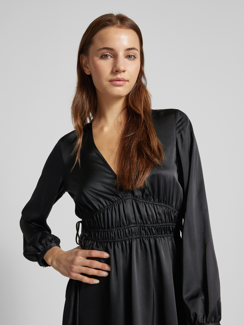 Boss Orange Knielange jurk met V-hals model 'DANNYS'